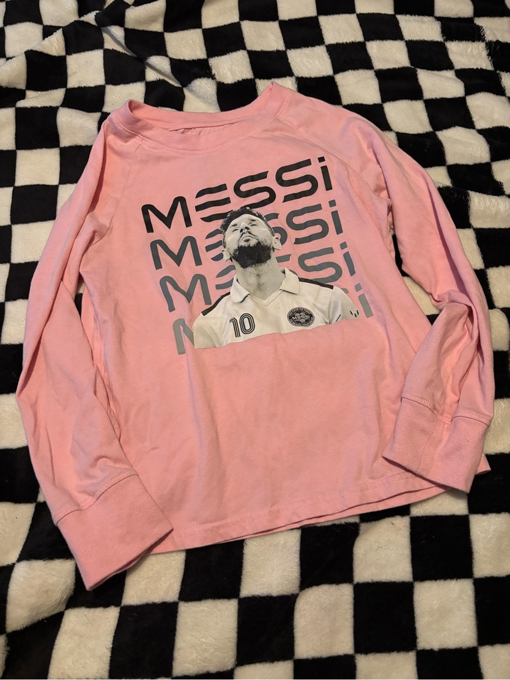 Boys large Messi long sleeve shirt